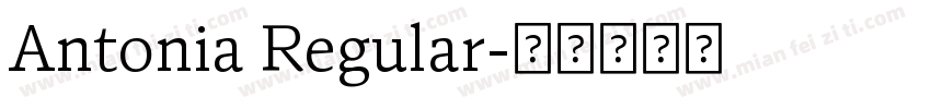 Antonia Regular字体转换